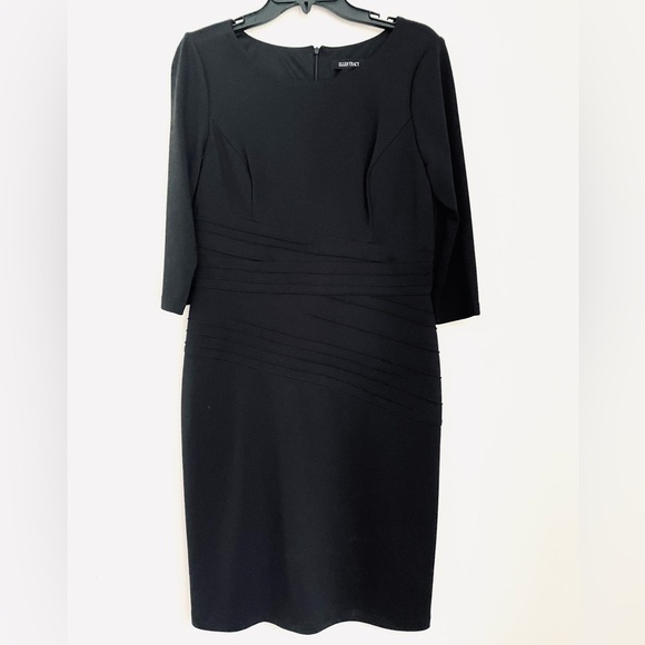 Ellen Tracy Black Dress Size 10 - Picture 1 of 11